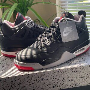 Nike Air Jordan 4 Retro  Black/Fire - Gray